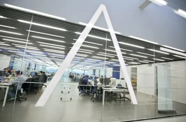 The coworking space at Lanzadera